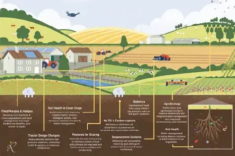 Managing soils, sequestering carbon and supporting biodiversity